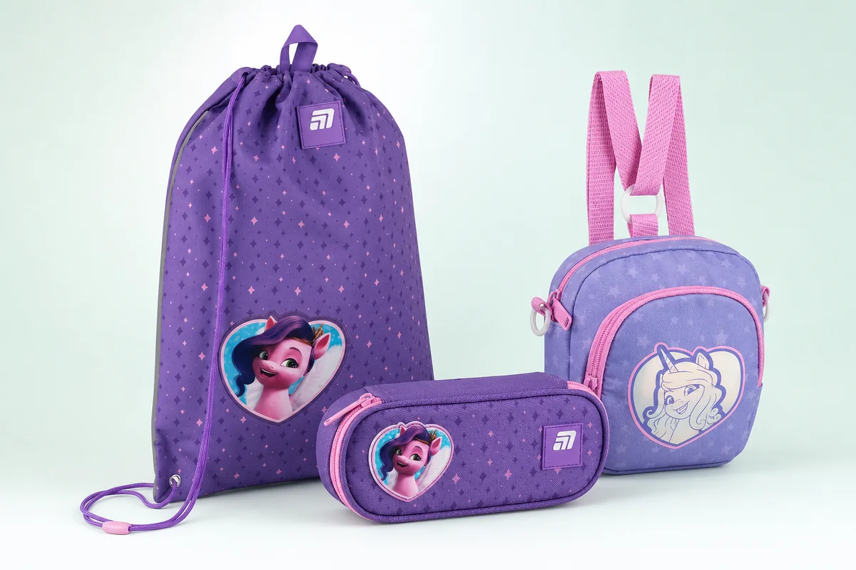 Готовий шкільний набір My Little Pony: рюкзак, пенал і сумка для взуття