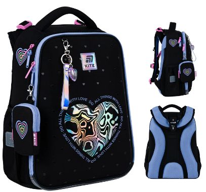 Рюкзак каркасний "Kite" Education Love is 2від.,2карм.