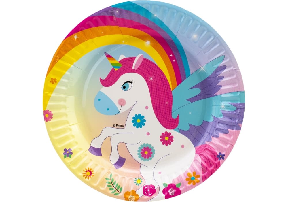Набір тарілок паперових "Maxi" Unicorn 6шт 17,78см №MX443145-7in — купити | Канцелярський Сад