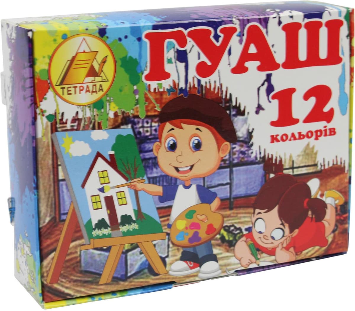 Гуаш "Тетрада" 12кольор. 20мл/Тетрада — купити | Канцелярський Сад