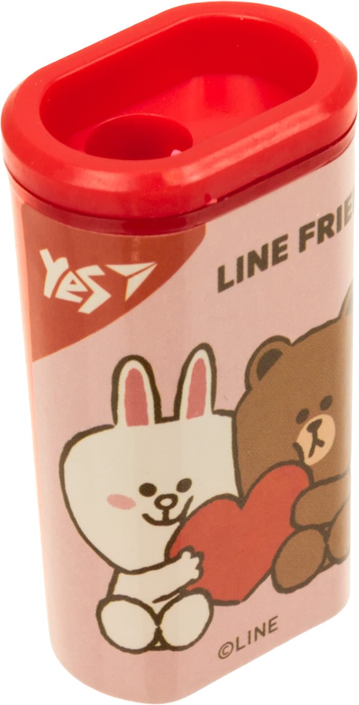 Точилка "Yes" №620565 Line Friends бочонок — купити | Канцелярський Сад