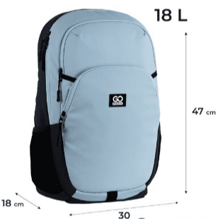 Рюкзак "GoPack" Education Teens 2від. 4карм. блакитний №GO25-185L-4 — фото 3
