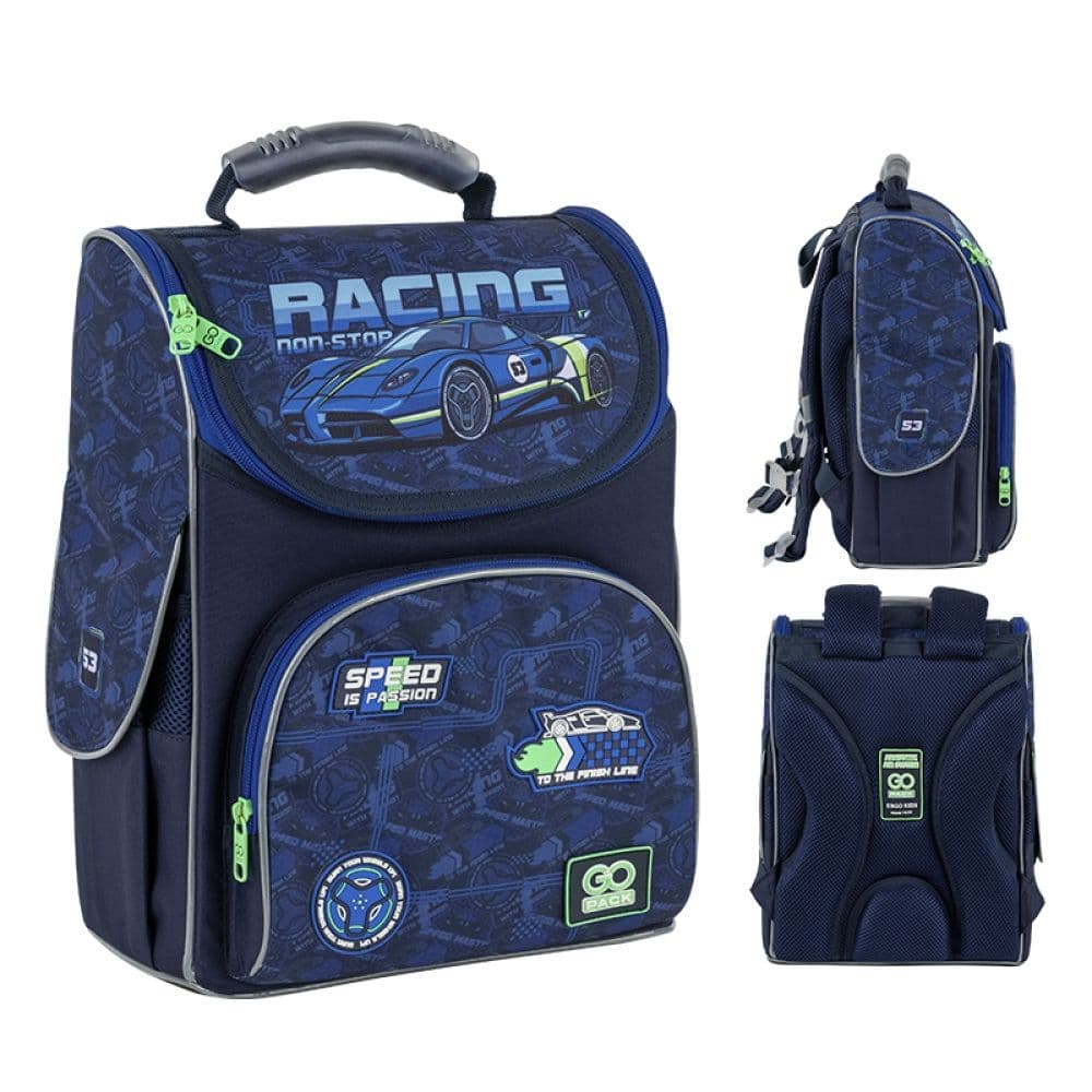 Рюкзак каркасний "GoPack" Education Racing 2від.,2карм. №GO25-5001S-6 — купити | Канцелярський Сад