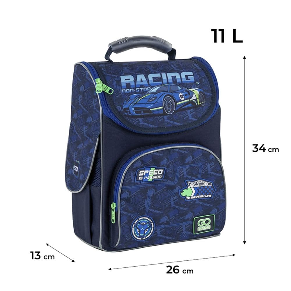 Рюкзак каркасний "GoPack" Education Racing 2від.,2карм. №GO25-5001S-6 — фото 3