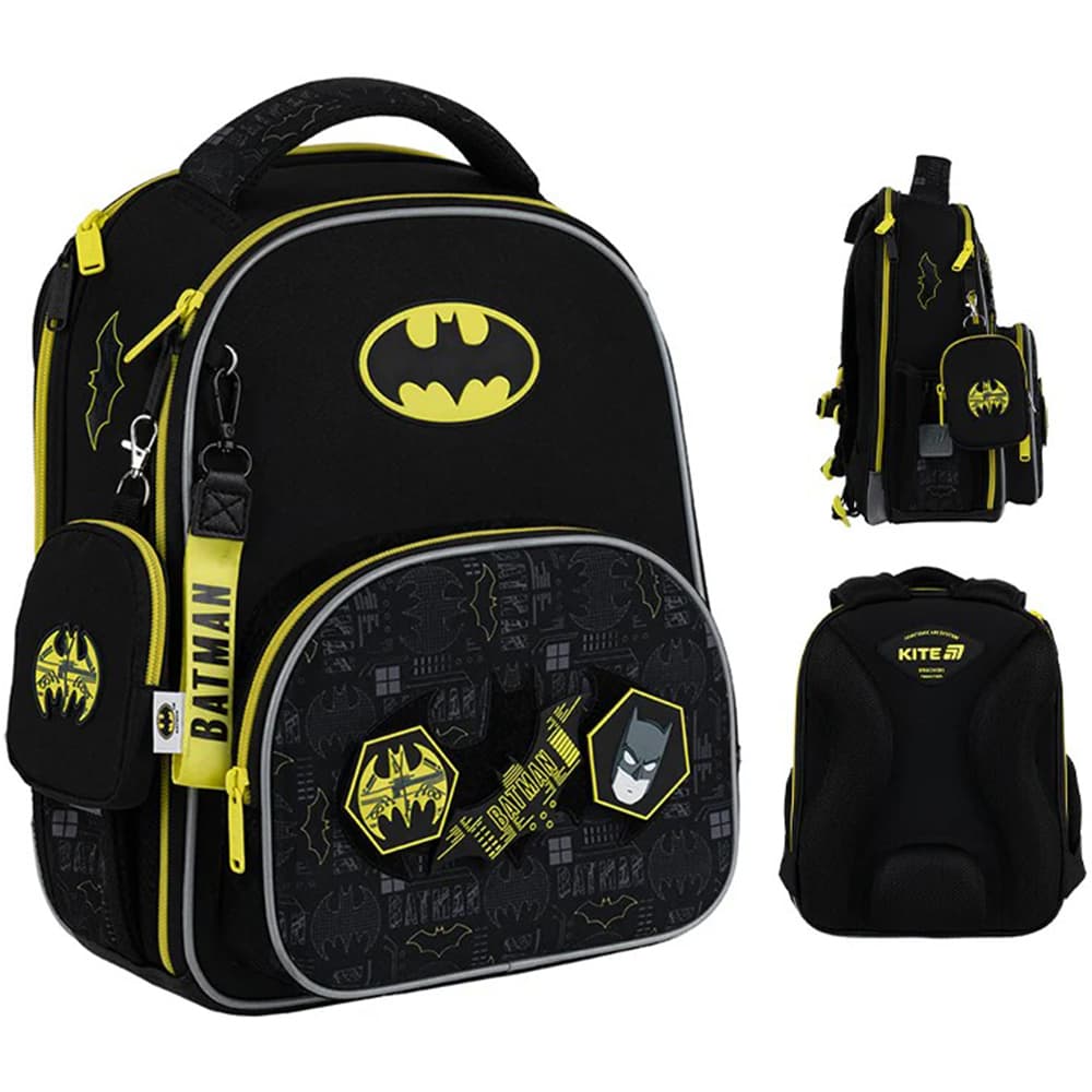 Рюкзак каркасний "Kite" Education DC Batman 2від.,3карм. №DC25-556M — купити | Канцелярський Сад