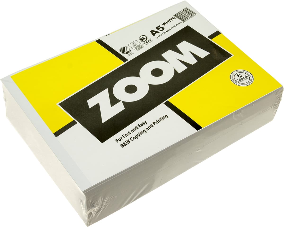 Папір офісний А5 "Zoom" 80г/м2 С (500арк) — купити | Канцелярський Сад