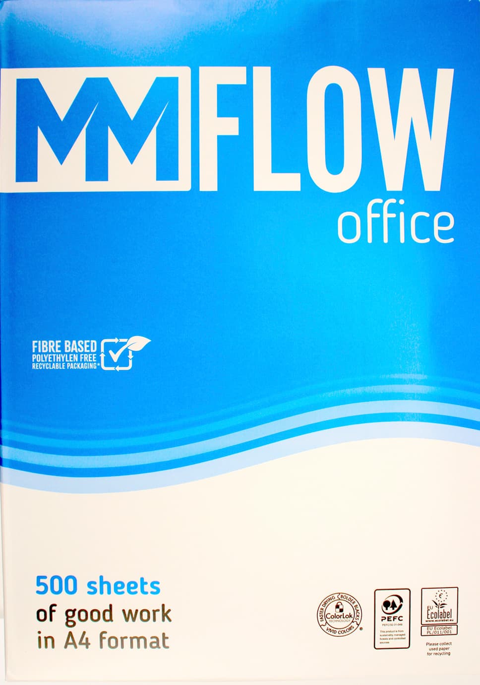 Папір офісний А4 "MM Flow Office" 80г/м2 В (500арк) — купити | Канцелярський Сад