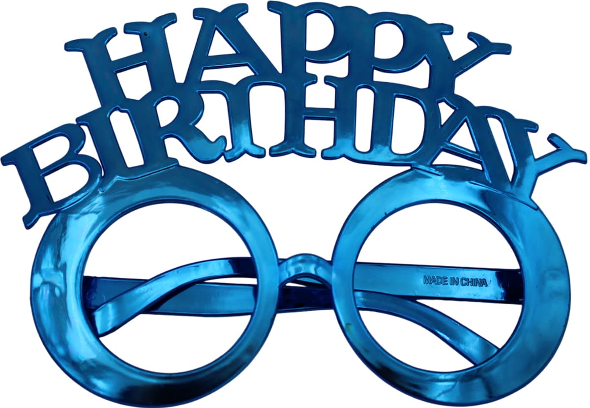Окуляри "Happy birthday" синій №15819 — фото 5