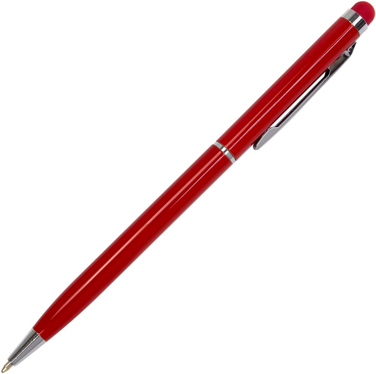 Ручка кульк. "Economix" №E10308-03 Stylus/стилус синя,метал.,корпус червоний — купити | Канцелярський Сад