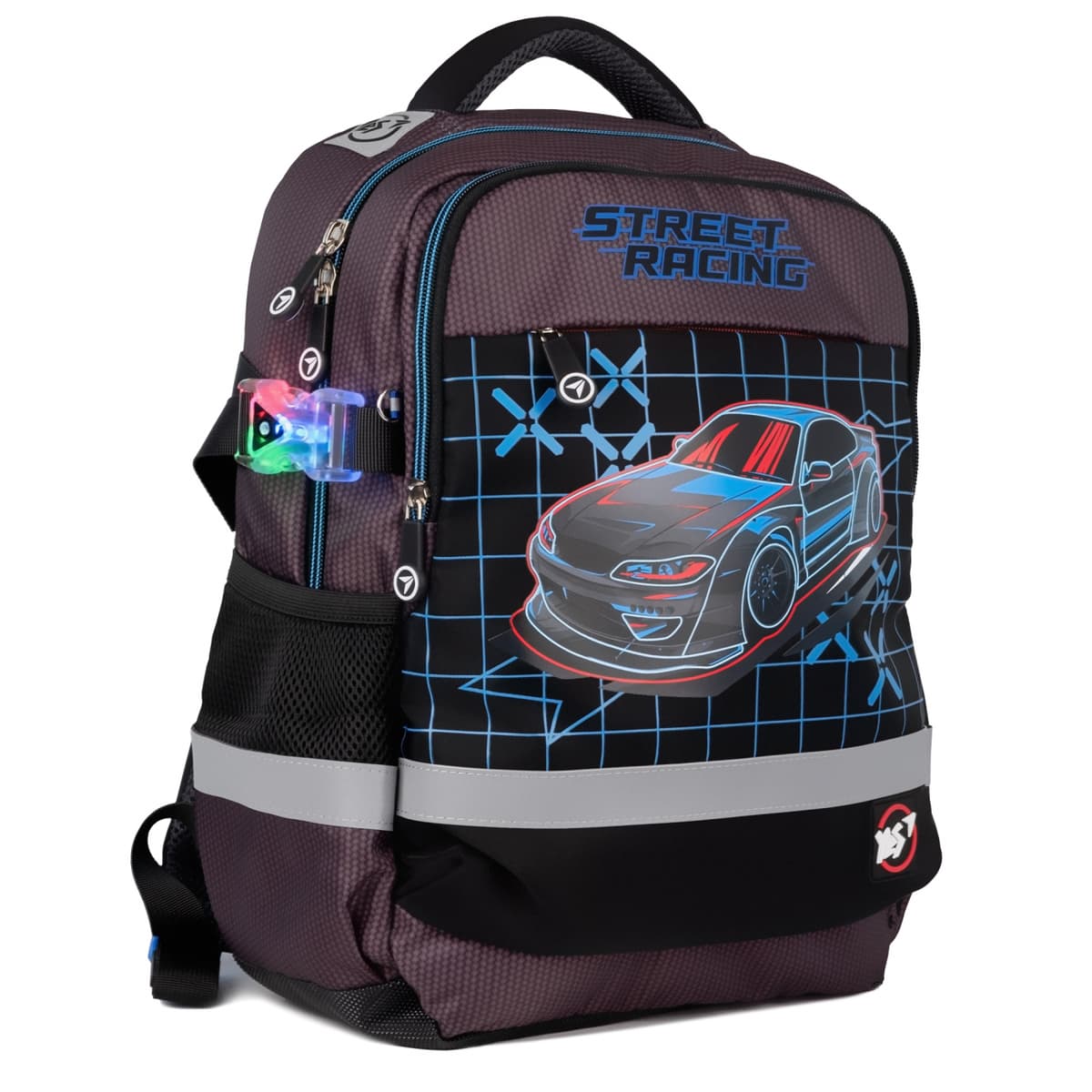 Рюкзак "Yes" S-52 Р-24 Ergo Street Racing 2від.,3карм. №559569 — купити | Канцелярський Сад