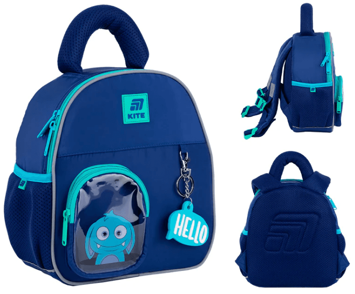 Рюкзак "Kite" Kids Hello Monster 1від.,3карм. №K25-2737XXS-3 — купити | Канцелярський Сад