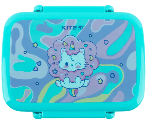 Ланч бокс пласт. "Kite" 420мл Rainbow Catcorn №K24-160-2 — купити | Канцелярський Сад