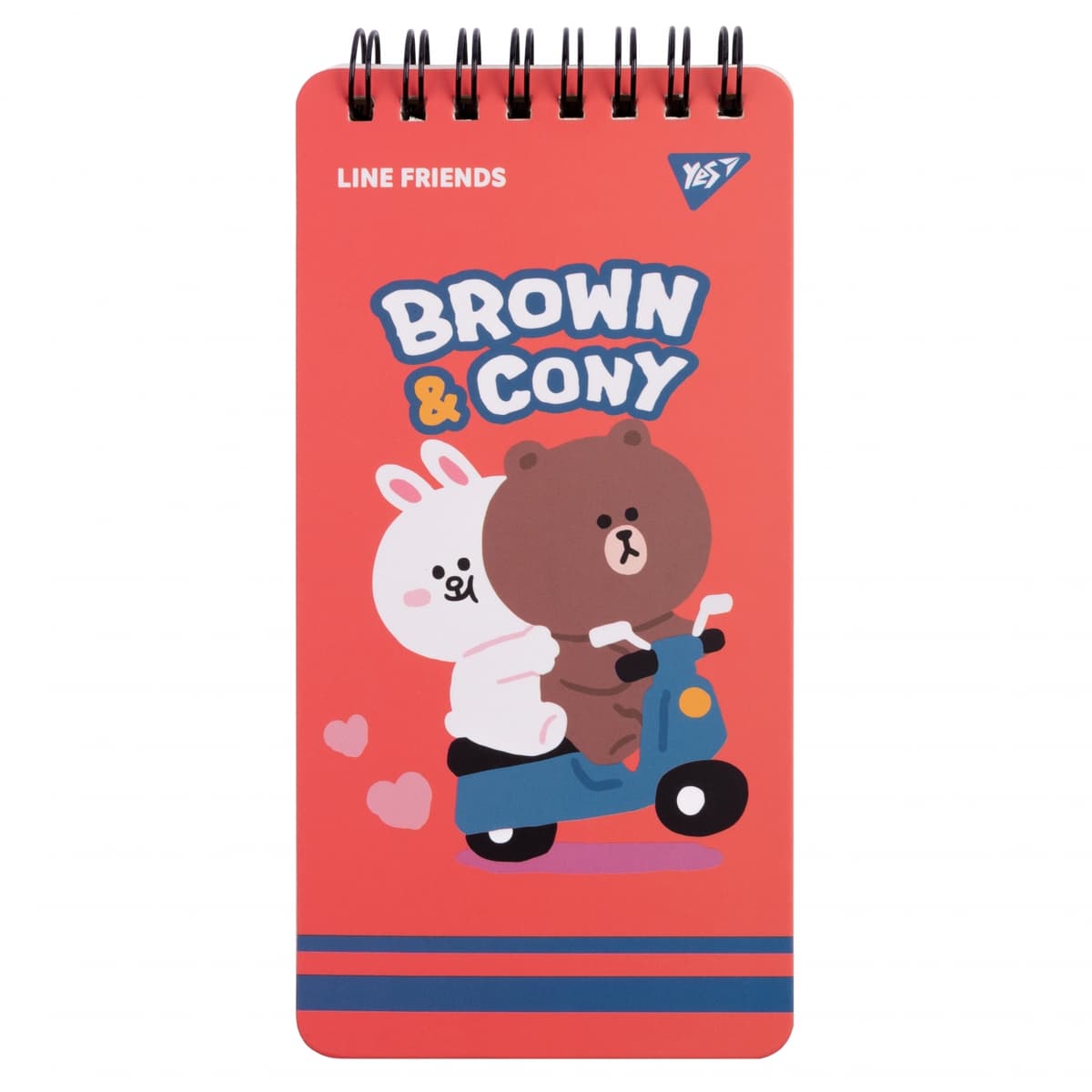 Блокнот пруж. верх. подв. А6 60арк. лін. "Line Friends" Brown&Cony №151762/Yes — купити | Канцелярський Сад