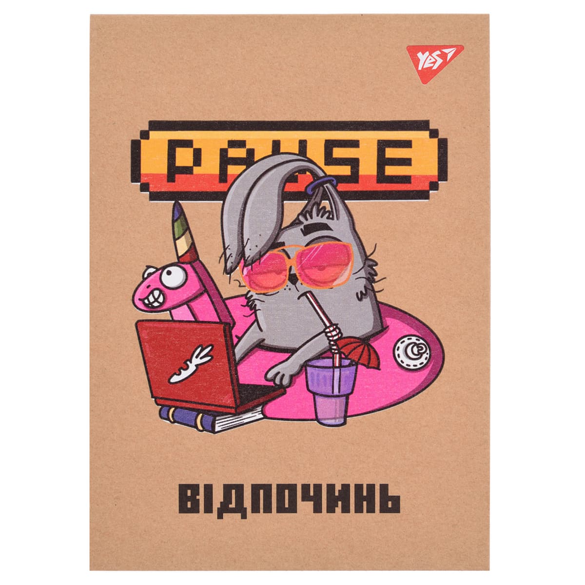 Блокнот В6 80арк. кліт. білила,крафт Urban animals №151997/Yes — купити | Канцелярський Сад