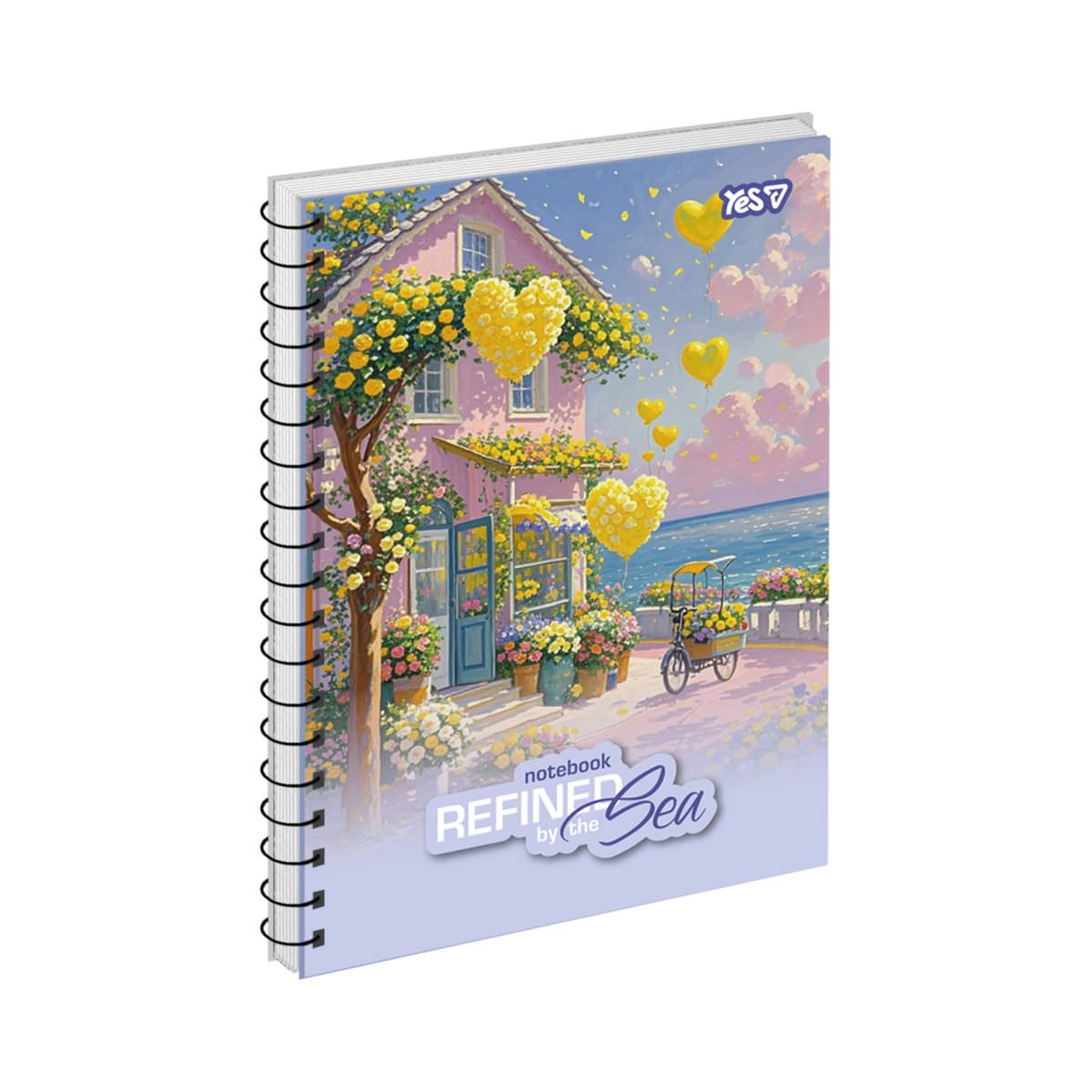 Блокнот пруж. А5 80арк. кліт. карт. обкл. ВД-лак Refined Sea №152318/Yes — купити | Канцелярський Сад