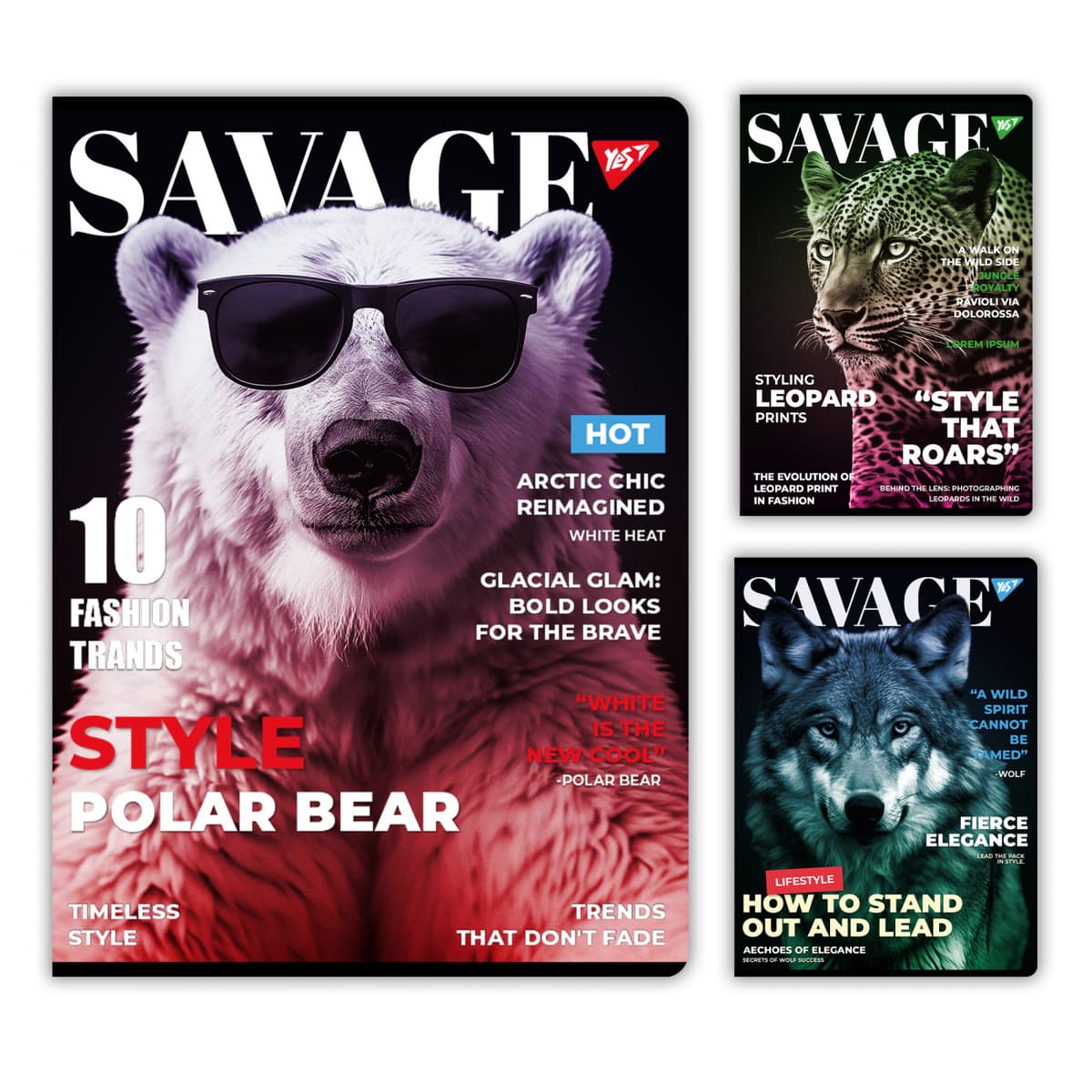 Зошит А4 96арк. кліт. "Savage" №682009/Yes — купити | Канцелярський Сад