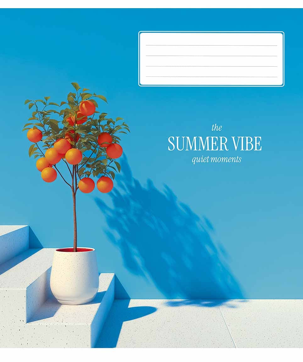 Зошит 48арк. лін. Star "Summer Vibes" ВД-лак №048-3621L — купити | Канцелярський Сад