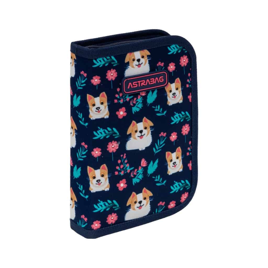 Пенал "Astrabag" Dear puppy одинар., 2 клап.,б/н №AC1/503026014 — купити | Канцелярський Сад