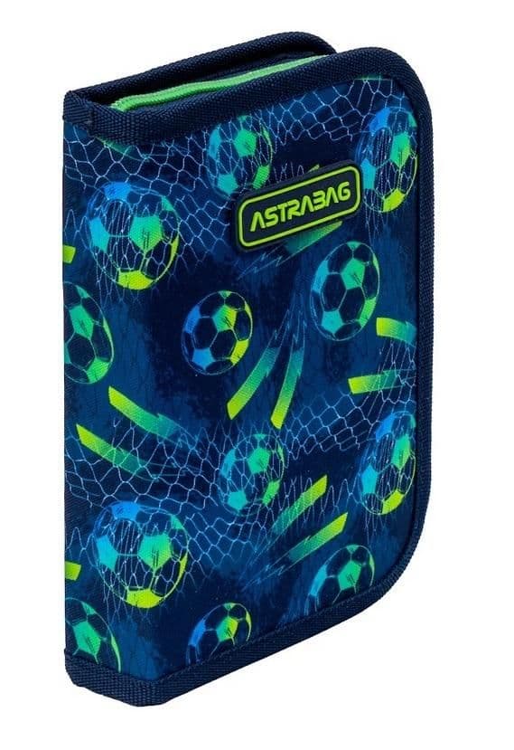 Пенал "Astrabag" Football одинар., 2 клап.,б/н №AC1/503026032 — купити | Канцелярський Сад