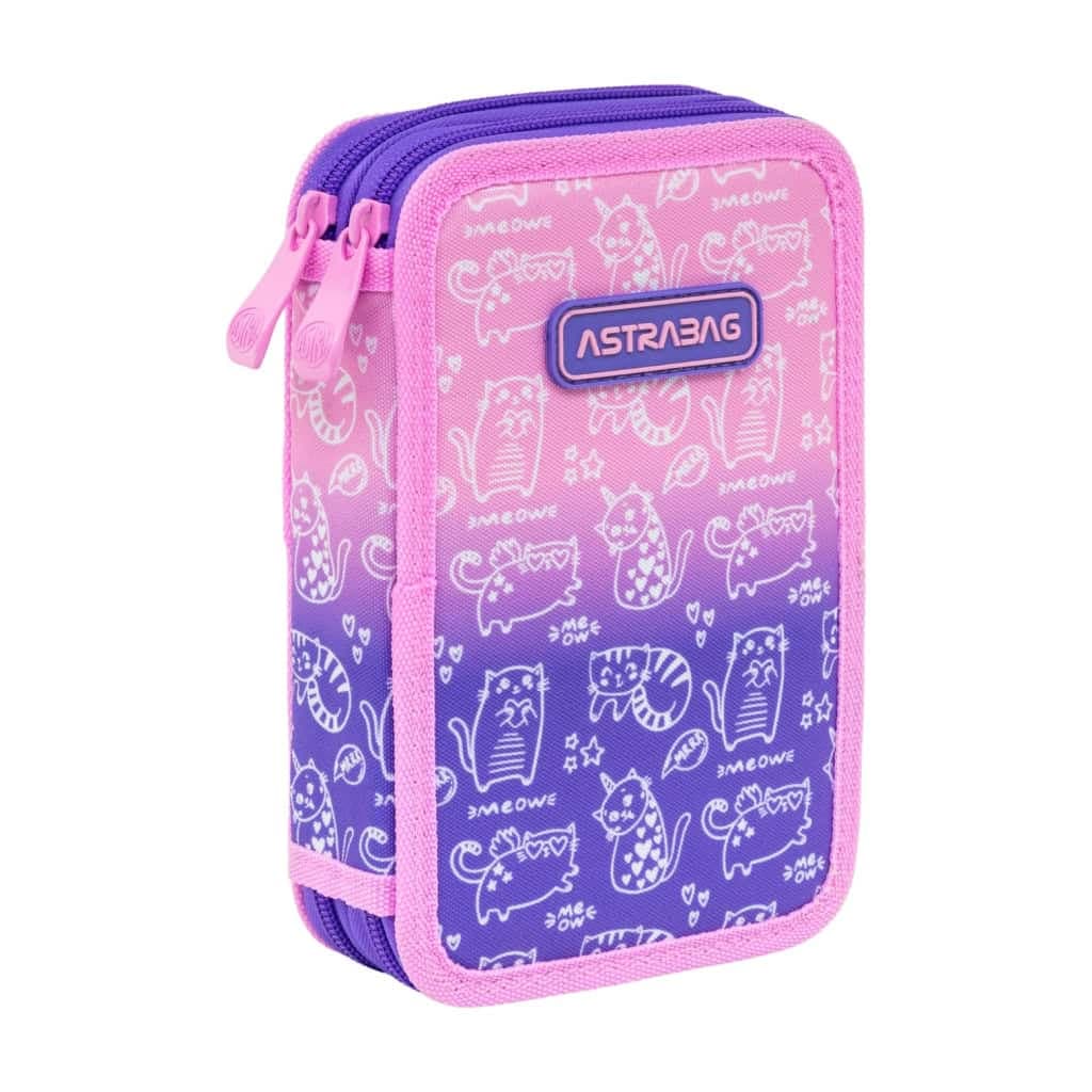 Пенал "Astrabag" Kitty подвійн.,б/н №AC2/503026009 — фото товару | Канцелярський Сад
