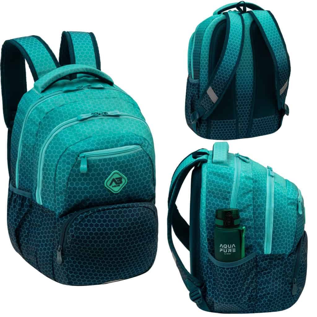 Рюкзак "Abag hexagon" Lagoon ombre,3від. 3карм. №AB200/502026038 — купити | Канцелярський Сад