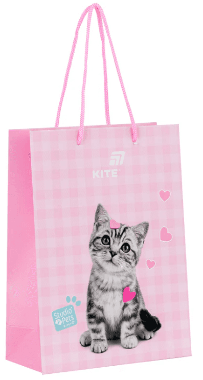 Пакет подарунковий папер. 18х24см Studio Pets №SP26-265/Kite — купити | Канцелярський Сад