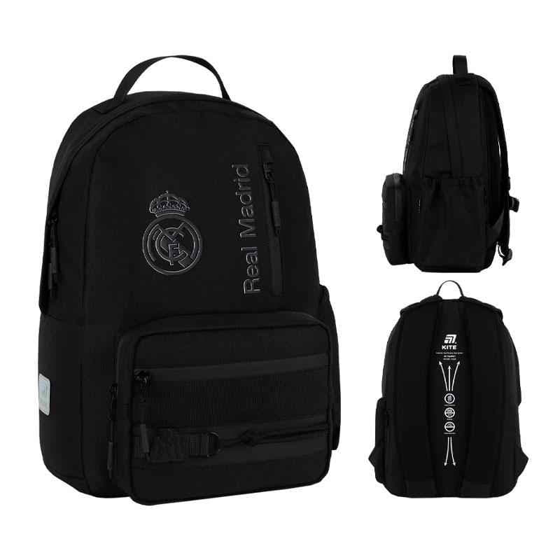 Рюкзак "Kite" Education Teens Real Madrid 2від.,4карм. №RL26-949M/Р-26 — купити | Канцелярський Сад