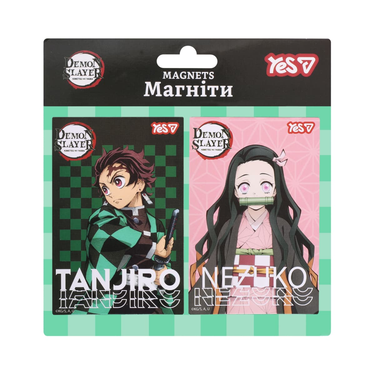 Магніти "Yes" Slayer. Tanjiro 6х9см 2шт №708560 — купити | Канцелярський Сад