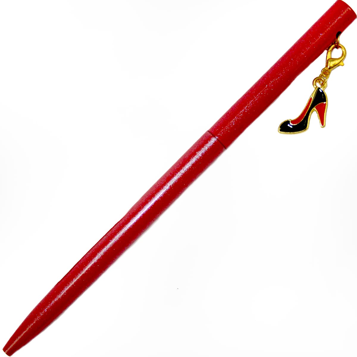 Ручка кульк.метал. "Maxi" №MX16359 Туфелька,з брелоком,синя — купити | Канцелярський Сад