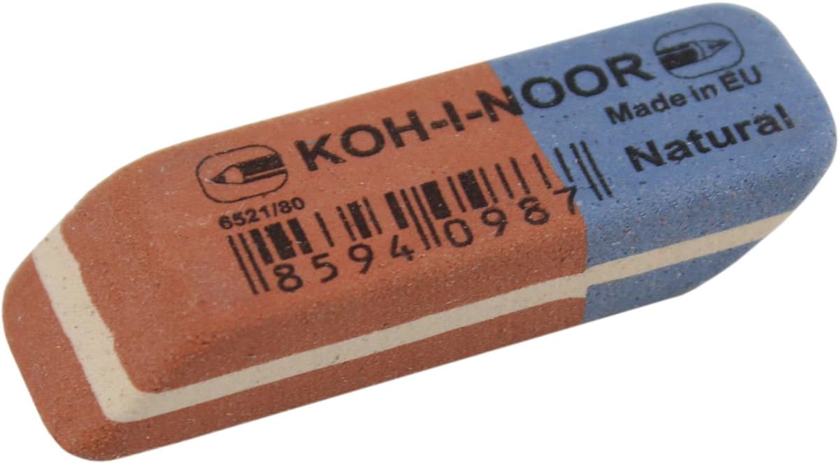 Гумка "Koh-i-noor" Blue Star червоно-синя №6521/80 — купити | Канцелярський Сад