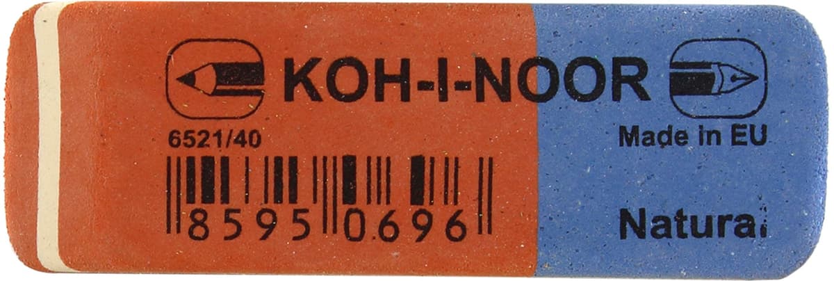 Гумка "Koh-i-noor" Blue Star червоно-синя №6521/40 — фото 3