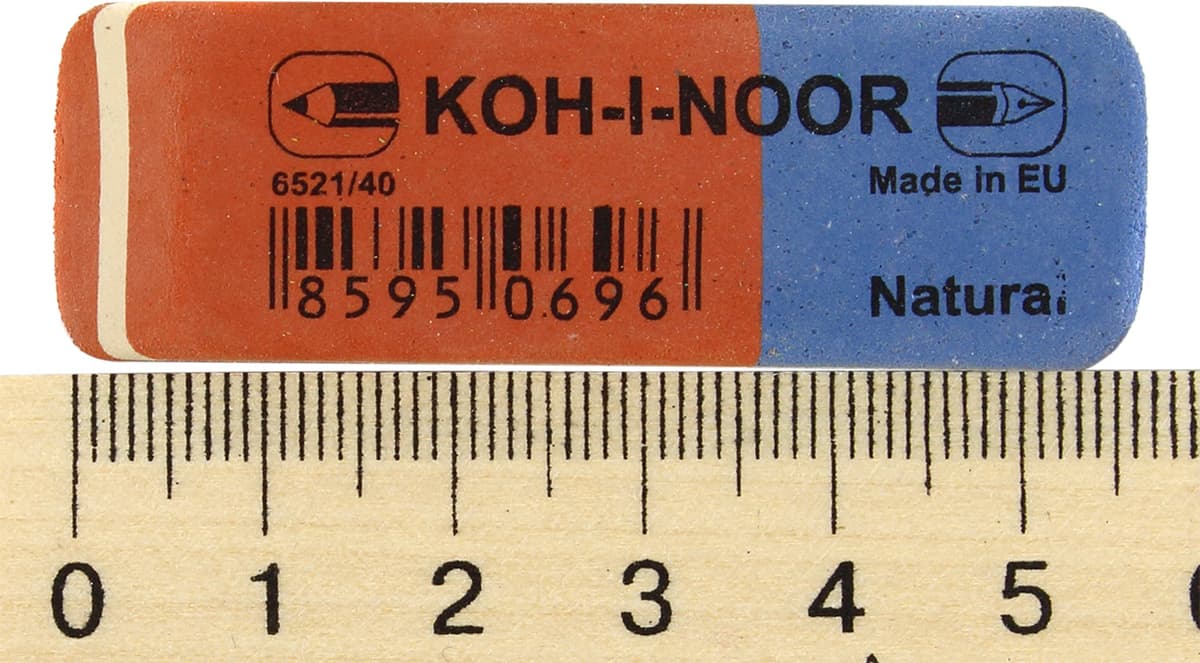 Гумка "Koh-i-noor" Blue Star червоно-синя №6521/40 — фото 4
