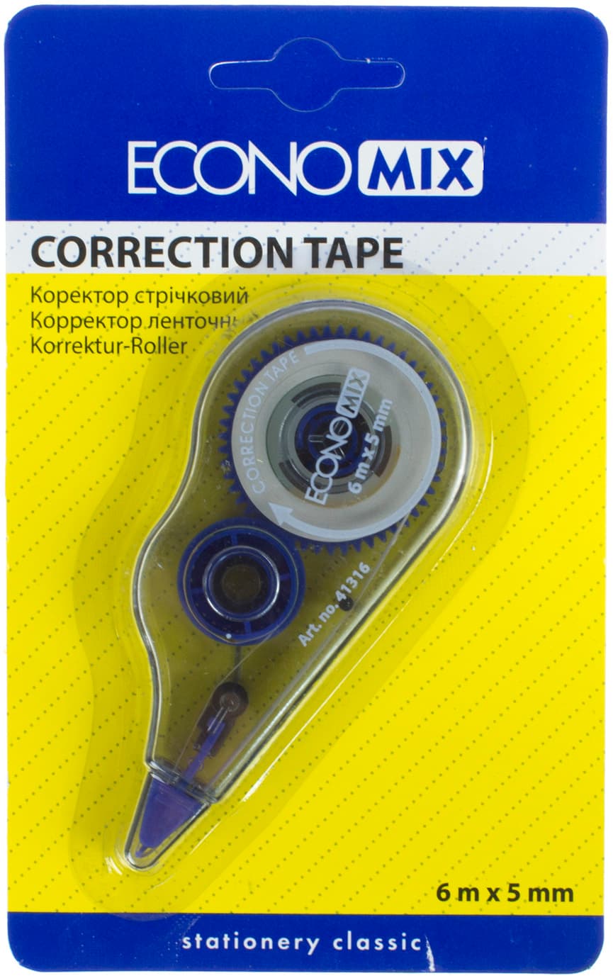 Коректор стрічк. "Economix" 5ммх6м №E41316 — фото 3