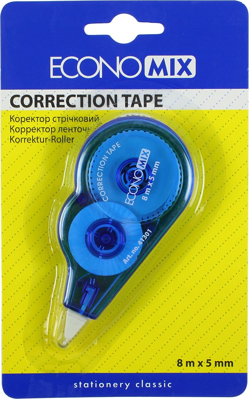 Коректор стрічк. "Economix" 5ммх8м №E41301 — фото 3