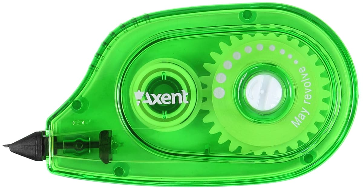 Коректор стрічк. "Axent" 5ммх6м,зелений №7009-04 — фото 3