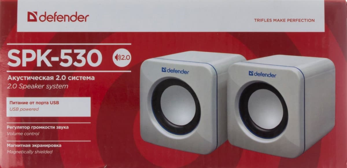 АС 2.0 Defender SPK-530/65531 2x2W USB white — купити | Канцелярський Сад