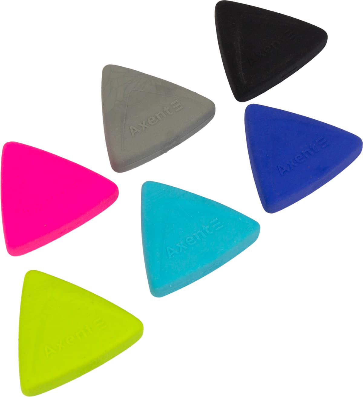 Гумка "Axent" Triangle м'яка,асорті кольор. №1195-A — фото 5