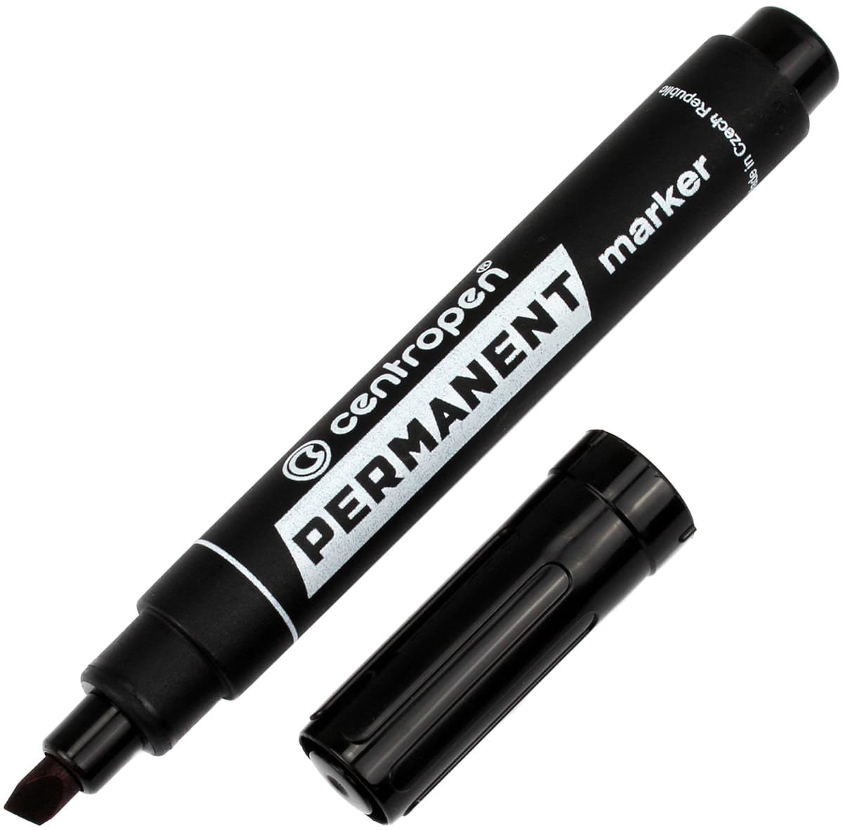 Маркер "Centropen" №8576/01 кос. Permanent 1-4,6мм чорний — фото 3