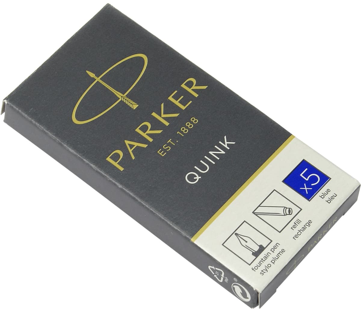 Набір картриджів "Parker Quink" №11410BLU (5шт) син. — купити | Канцелярський Сад