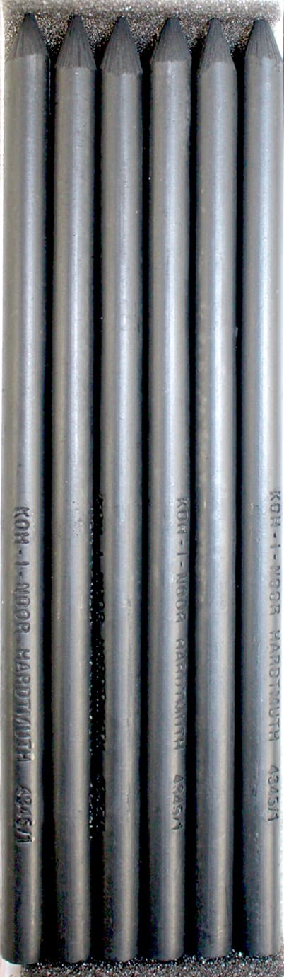 Грифель "Koh-i-noor" №4345/1 5,6мм графіт натур., дуже м'який — фото 3