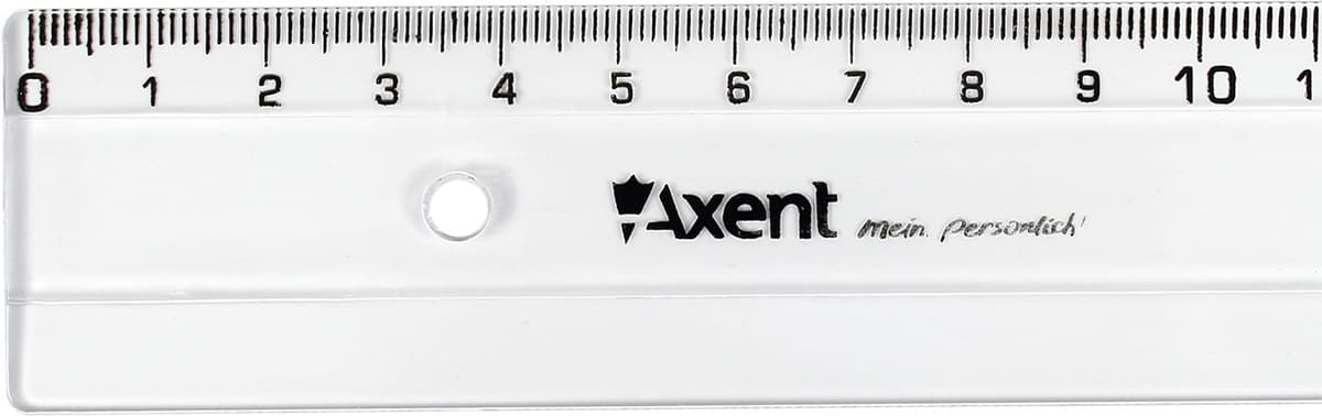 Лінійка пласт. 50см "Axent" прозор. №7350 — фото 4