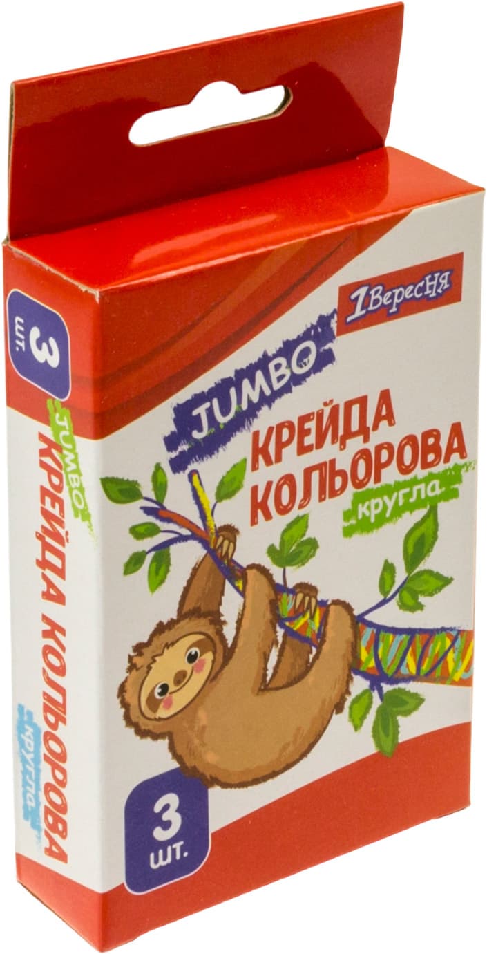 Крейда кольор. "1В" №400439 3шт Zoo Land — купити | Канцелярський Сад