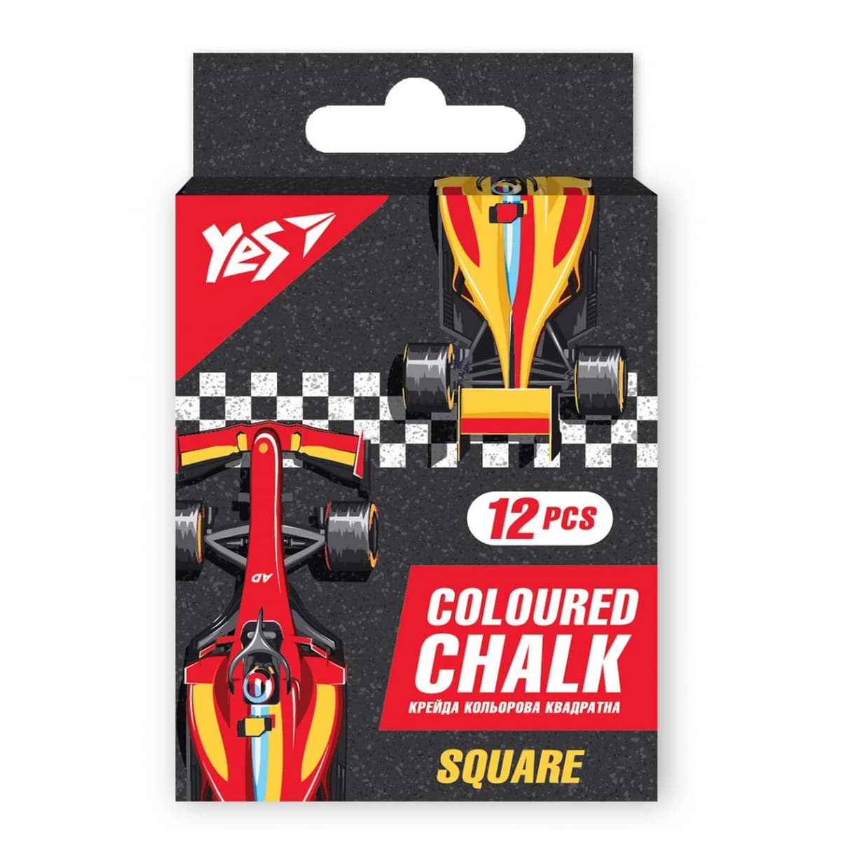 Крейда кольор. "Yes" №400470 12шт квадр. Race legend — купити | Канцелярський Сад