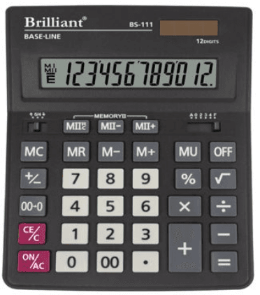 Калькулятор "Brilliant" №BS-111 — купити | Канцелярський Сад