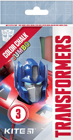 Крейда кольор. "Kite" №TF24-077 3кольор. Jumbo Transformers — купити | Канцелярський Сад