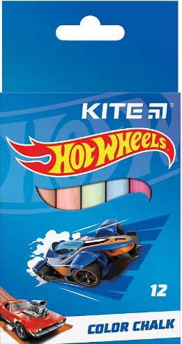 Крейда кольор. "Kite" №HW24-075 12шт Hot Wheels — купити | Канцелярський Сад