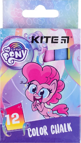 Крейда кольор. "Kite" №LP24-075 12шт Litlle Pony — фото 3
