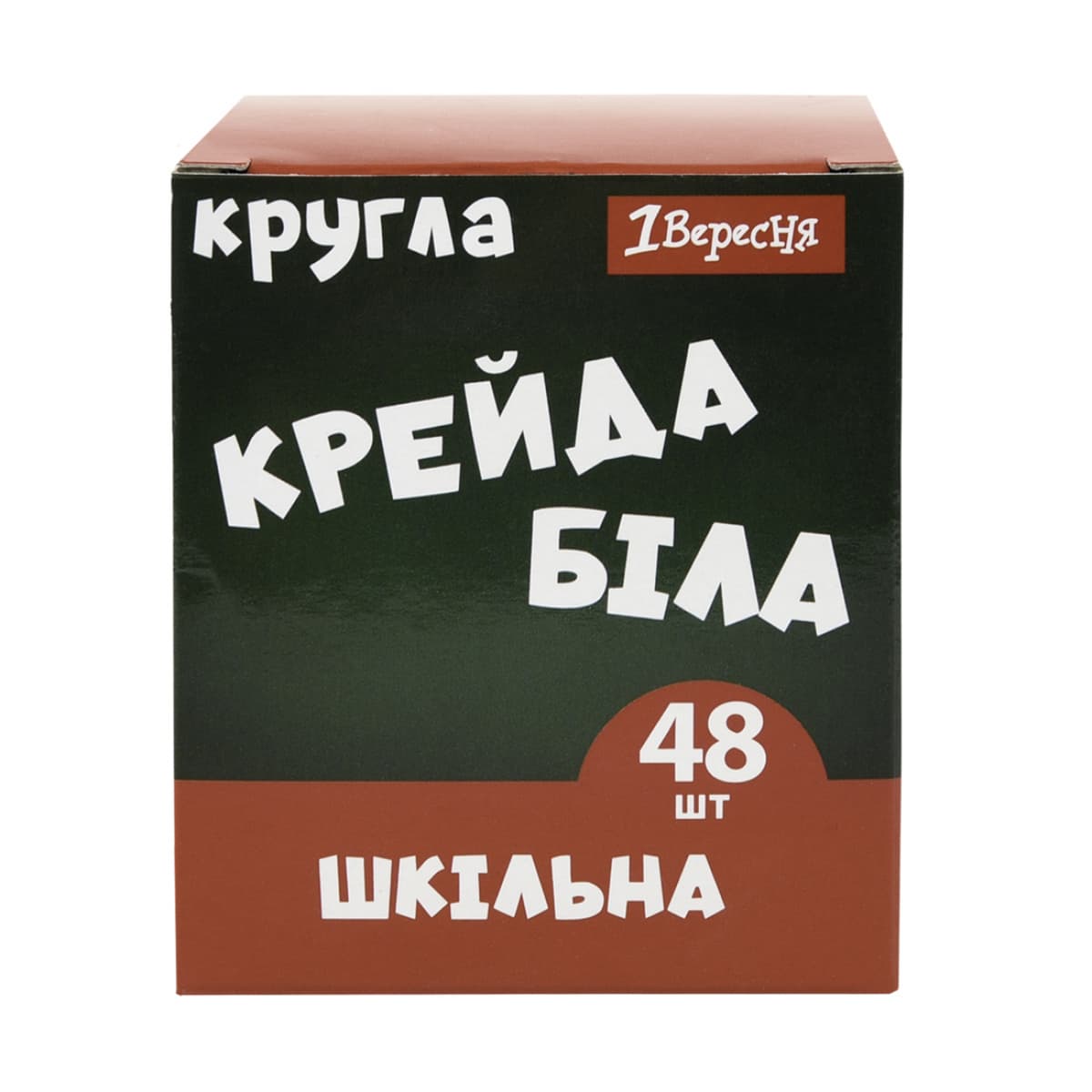 Крейда біла "1В" №400571 48шт кругла — фото товару | Канцелярський Сад