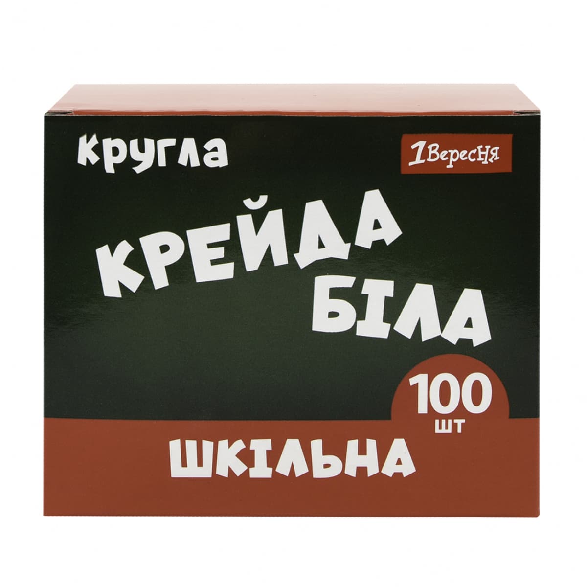 Крейда біла "1В" №400572 Classic 100шт кругла — фото товару | Канцелярський Сад