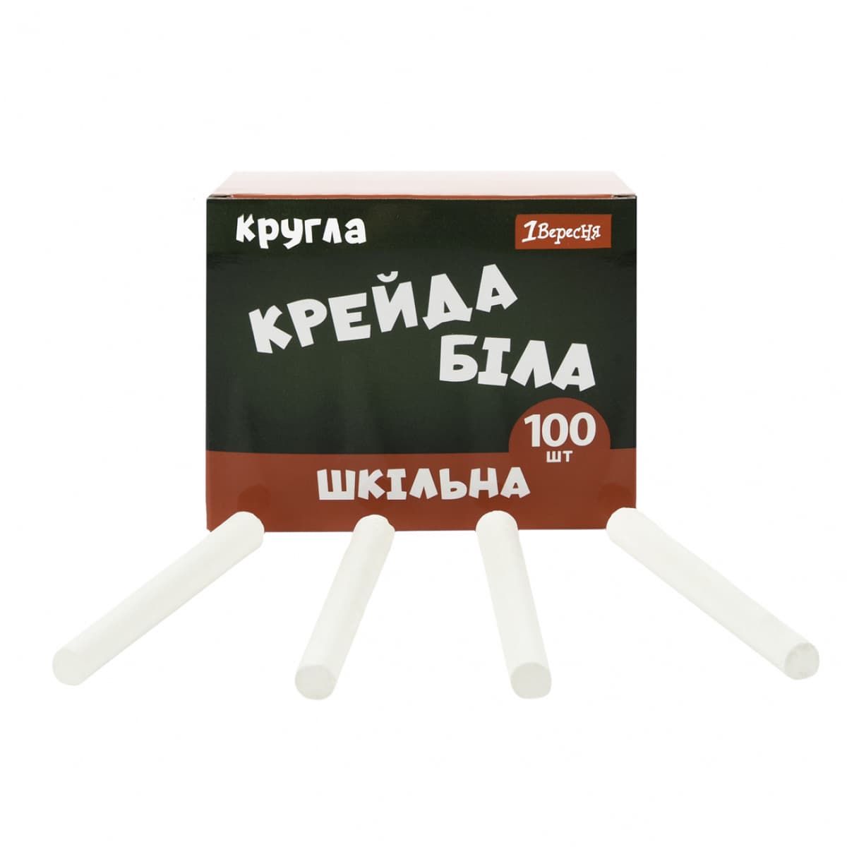 Крейда біла "1В" №400572 Classic 100шт кругла — фото 3